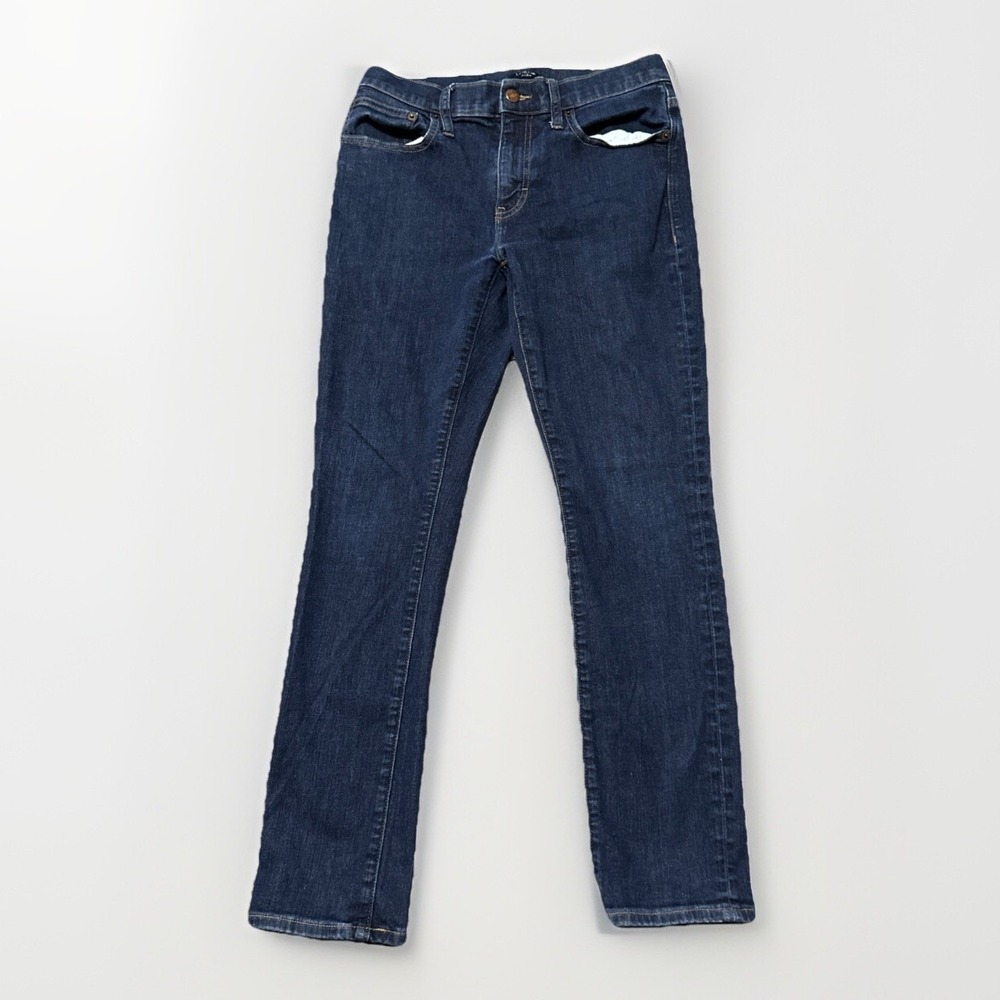 J. Crew Men's Slim Straight Jeans - Dark Blue